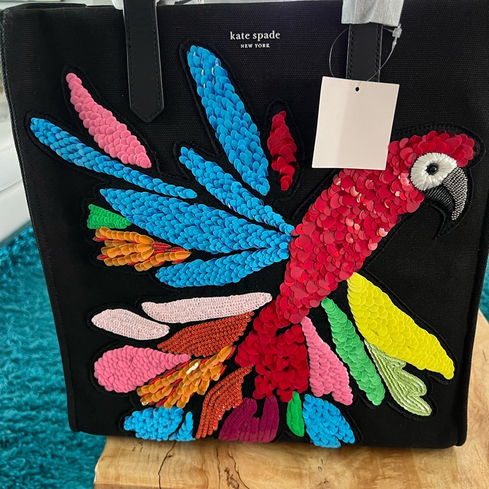 Kate Spade parrot tote NEW